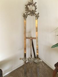 Large brass easel 