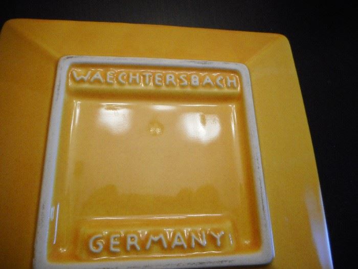 Yellow Dessert Set from Germany Plates Cups