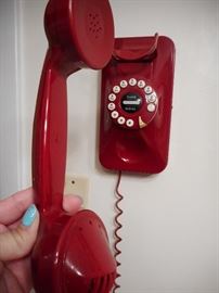 FUN!! Red Push Button "retro" Telephone