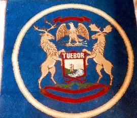 STATE OF MICHIGAN MEDALLION CARPET SQUARE