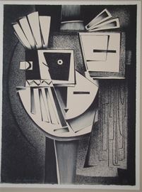 Dan Namingha, signed and numbered silk screen. Limited to 100.  Listed Native American, Hopi artist.