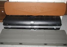 Hard gun cases, and golf/fishing cases.