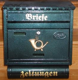 German wall mount mailbox