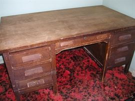 old rustic desk, soldid wood, needs some work. 