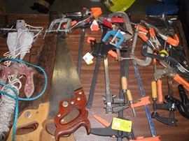 saws and clamps