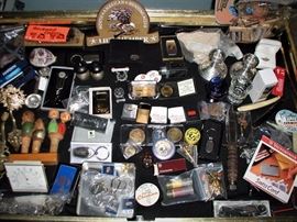 Lots of small advertising and promotional items,etc.