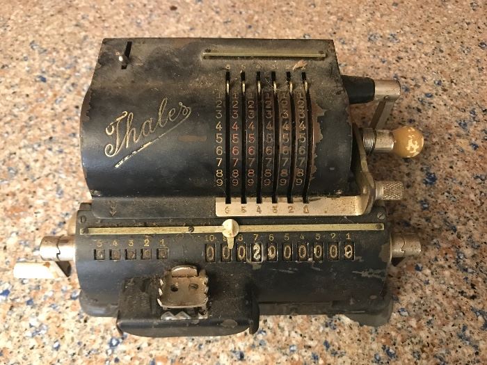 Miniature Thales antique adding machine