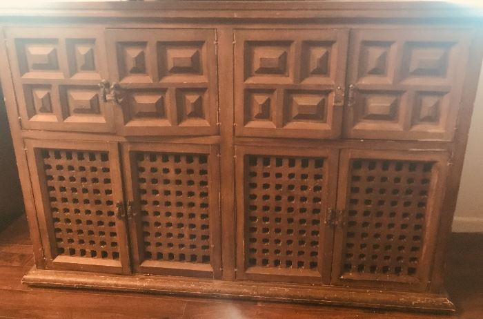Large Mexican mid century cabinet