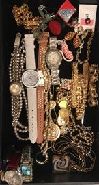 There’s a large collection of costume jewels