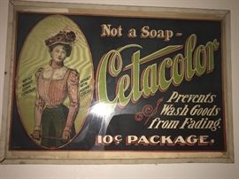 Large Victorian advertising poster
