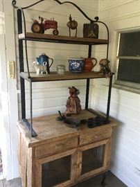Huge collection of primitive furniture and other items