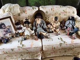 Black Americana and handmade folk art dolls