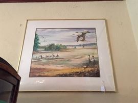 Original J T Glisson watercolor