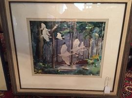 No. 3 Original J T Glisson watercolor
