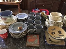 North Carolina tiles and dinnerware