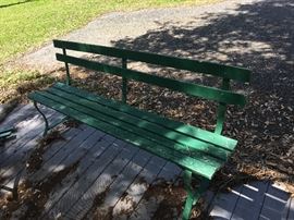 Vintage park benches