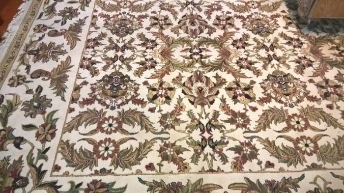 Hand made oriental carpet rug.
