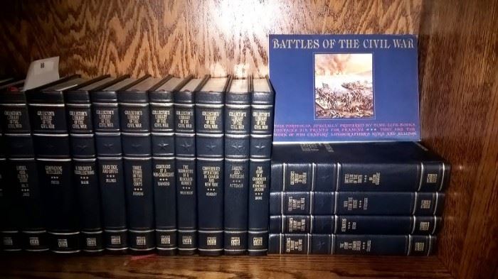 Set of Civil War books to be sold.