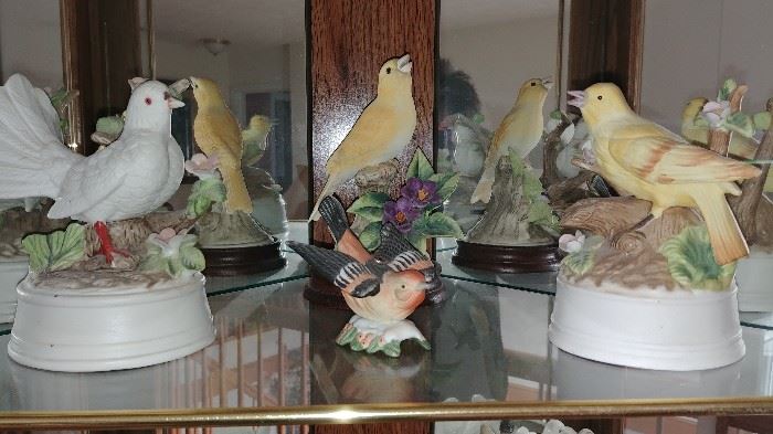 Collectible porcelain birds