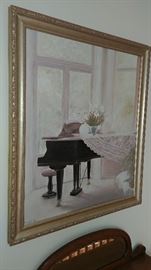 Grand piano wall art