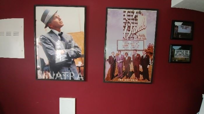 The Rat Pack poster and Frank Sinatra