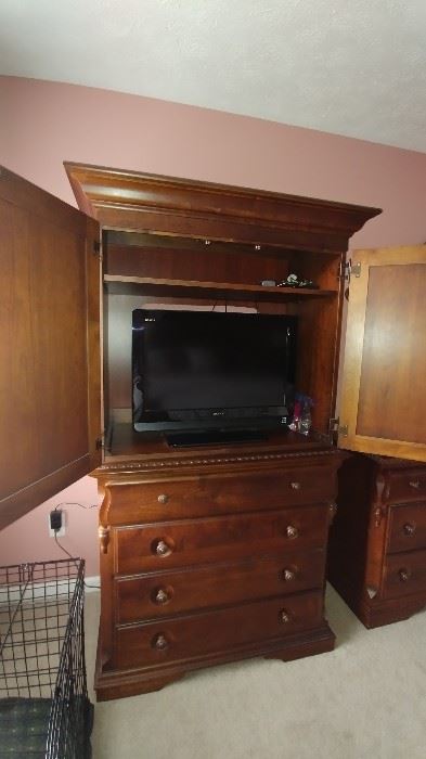 Broyhill armoire.  TV not included.