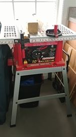 Table saw and bench