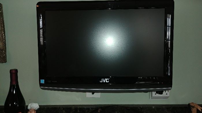 Wall mounted JVC 24" TV