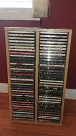 Double CD organizer and music cds