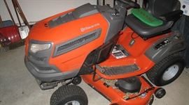Nice Husqvarna riding mower. 24hp. - 48" deck. We think it is a 2013.
