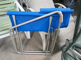 Brown Jordan Nomad folding chairs- 4 available new in box