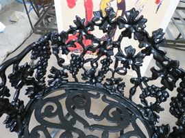 Vintage Aluminum Cast Settee-restored