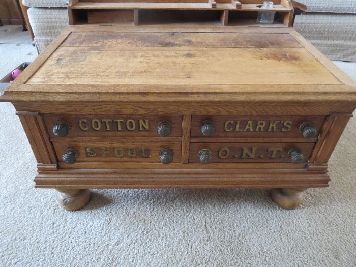 Clarks Thread Cabinet Desk Type with Lift Lid 