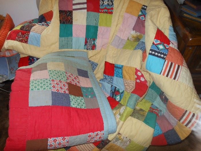 Vintage pieced quilts