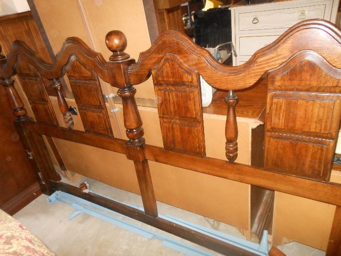 King headboard and bed frame