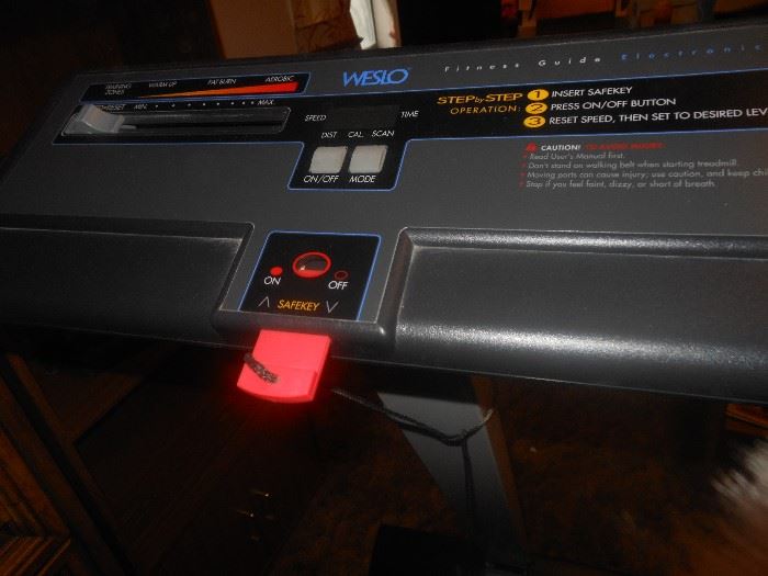 Electric Weslo treadmill