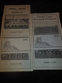 1990's Thrall football programs