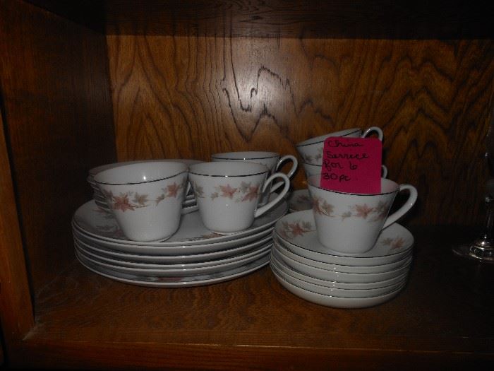 2 service for 6  matching china sets