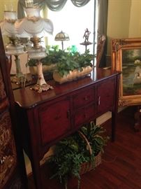 Buffet/server provides great storage.