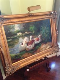 Beautifully framed oil on canvas by artist W. Vinella