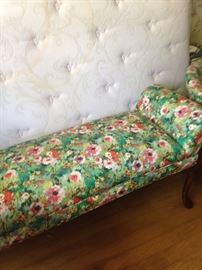 Bed bench has coordinating chair