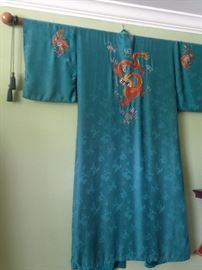 Asian Kimono displayed on rod