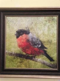 Framed "ruffled" bird
