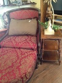 Large chair with ottoman