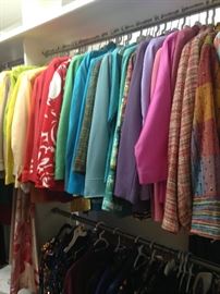 Variety of colorful jackets