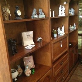 Three units of bookshelves