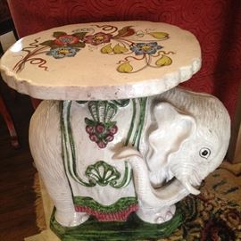 Elephant plant stand/side table