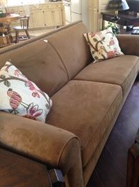 Suede cloth sofa