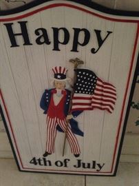 4th of July sign