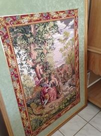 Lovely framed tapestry